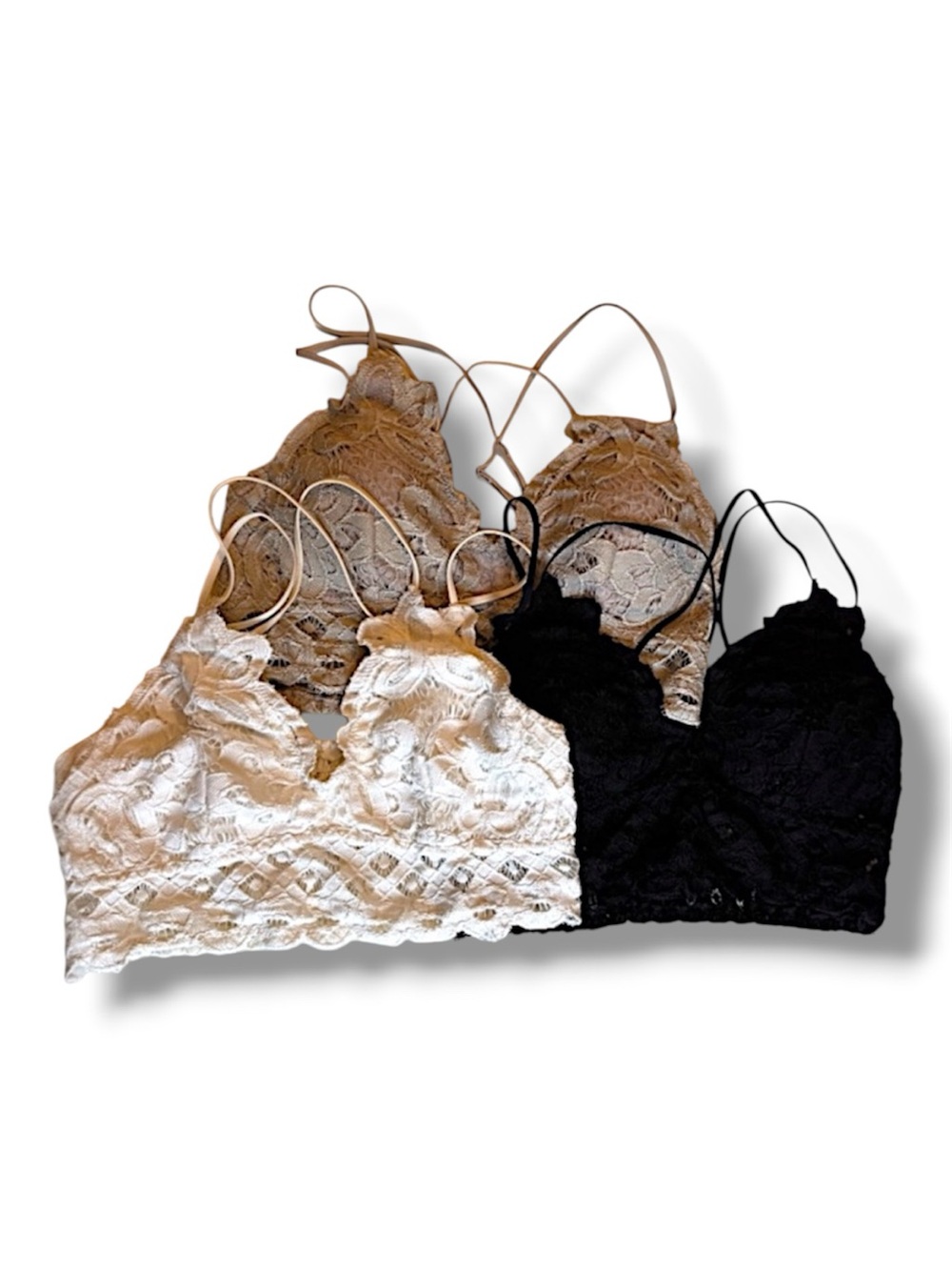 3 Bralettes Sz M